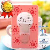 TD® Lampe à poser décorative rose mignon sourire lumière Kawaii petite lampe petite lumière design mignon apparence sourire léger