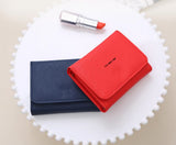 TD® Portefeuille Porte - Cartes pour Femmes Portefeuilles Détails Couronne Porte-Monnaie Rouge Tendance Couture Finitions Maitrisées