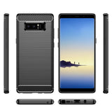 TD® Coque de téléphone anti-empreintes digitales en fibre de carbone pour Samsung Galaxy Note8 Ajustement léger et sensation confort