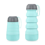 TD® Gourde créative silicone compartiment sports plein air bouteille silicone pliant bouteille d'eau tasse télescopique multifonctio