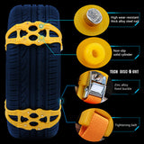 TD® 5PACK Chaîne neige universelle voitures pneu facile à installer antidérapante protection réglable largeur encliquetable pratique