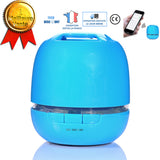 TD® mini enceinte Bluetooth haut parleur portable ventouse waterproof étanche haute puissance connexion sans fil petit bleu mignon
