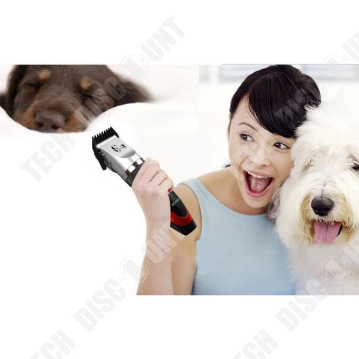 Tondeuse silencieuse, tondeuse pour chien épaisse à poil long, tondeuse à poils  d'animal, tondeuse professionnelle électrique rechargeable sans fil pour  chien, chat, lapin