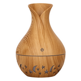TD® Diffuseur d'arômes humidificateur à grains de bois diffuseur d'arômes à grains de bois purification d'huiles essentielles creuse