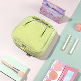 TD® Sac à main maroquinerie de voyage sec étanche sac de voyage portable cosmétique grande capacité femme accessoire couleur vert