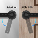 TD® Porte de chambre à coucher porte en bois serrure à empreintes digitales bureau maison trou de serrure sphérique serrure intellig
