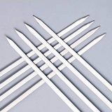 Signe plat en acier inoxydable Longueur 39cm Poignée en plastique Signe de Barbecue Grande aiguille de Barbecue Brochettes