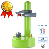TD® Éplucheur Électrique Multifonction pour Fruits et Légumes Éplucheur De Pommes Automatique En Acier Inoxydable Machine Vert