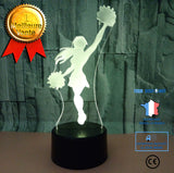 TD® Cheerleader 3D veilleuse tactile lumière 3D colorée cadeau créatif 3D petite lampe de table en trois dimensions