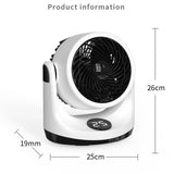 TD® Ventilateur de circulation d'air bureau mini ventilateur électrique petit ventilateur tête secouante silencieuse