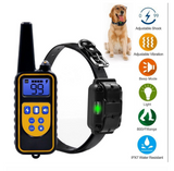 TD® Collier de Dressage Collier Anti-aboiement Etanche Télécommande 800M 99 niveaux de vibration pour Un Chien