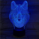 TD® 3D Veilleuse 3D Led Night Light Birdcage Modèle 7 Couleur 5V Usb Led Lampe De Lave Touch Illusion Night Light Vacances MZW229714