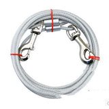 Corde de chaîne de fer à double extrémité un à deux fournitures pour animaux de compagnie corde fixe, corde de traction en ar