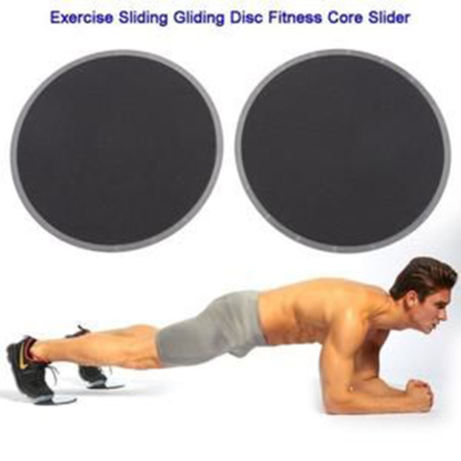TD® Disque coulissant entraînement des muscles abdominaux coussin coulissant exercice de fitness ventre, fesses, jambes, exercice gy