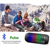 TD® Haut-parleur pulsé LED / Enceinte Lampe Lanterne Speaker Electronique Bluetooth-Blanc / LED multicolore / Son claire et fluide