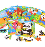 TD® Avion en bois pour enfants puzzle jouet bébé développer intelligence puzzle animal puzzle puzzle cadeau de vacances pour enfants