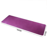 TD® Tapis De Yoga Antidérapant Bicolore Tpe De Tapis De Sport Tapis De Gymnastique De Fitness À La Maison Sans Goût 183X61Cm Vert fo
