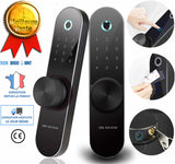 TD® serrure verrou biometrique porte coulissante connectee chambre a code digital intelligente cadenas electronique numerique