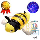 jouet led bebe	LED ciel étoilé projecteur animal éclairage veilleuse en peluche jouet aide au sommeil cadeau - abeille