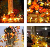 TD® Guirlande lumineuse LED Simulation feuille d'érable 10 LED 2M