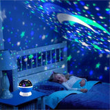 TD® Veilleuse Enfant Etoile-Projection Rotation à 360° Lampe