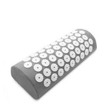 TD® Kit Tapis d'Acupression avec Oreiller/Coussin de Massage pour Yoga/Traitement et Soulagement Douleurs Dos et Cou (Gris)