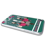 Étui de téléphone  de jeu  de  calmar  pour  Apple  11, design personnalisé, thème de jeu de calmar, étui de téléphone bleu e