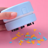 TD® Aspirateur de bureau portable rechargeable gomme miettes étudiants pratique petit nettoyage papeterie câble USB enfants