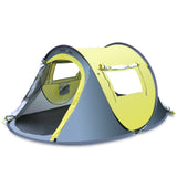 TD® Tente camping entièrement automatique, à construction libre, à ouverture rapide, à l'épreuve de la pluie et du vent, en tissu Ox