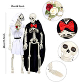 TD® Halloween decoration halloween Squelette Squelette 40cm Simulation Humain Squelette En Plastique Scène Arrangement Props
