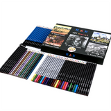 Ensemble de 60 crayons, crayons de couleur de croquis, boîte de couleur de plomb de couleur soluble dans l'eau, fournitures d