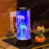 TD® Lampe de méduse lampes à lave couleurs changeantes Aquarium d'ambiance lampes à lave enfants changeante lumières cadeau maison d