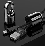 TD® Câble téléphone Connectique Iphone Apple porte-clés usb type c lightning mini chargeur pendentif ultra résistant créatif portabl
