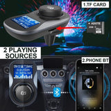 TD® Transmetteur FM Bluetooth Kit de Voiture Mains Libres Sans Fil Adaptateur Radio, Chargeur Voiture-Accessoire auto Radio Chageur