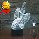 TD® R&eacute;sum&eacute; Artistique De La Veilleuse 3D - Lampe &Agrave; Illusion Optique 3D Avec Lampe &Agrave; D&eacute;tecteur De