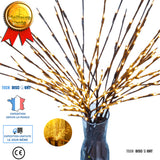 TD® branche lumineuse led blanche a piles vase murale secteur lampe arbre interieur exterieur decoration guirlande batterie veilleus