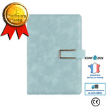 Bloc-notes  boucle a5 bloc-notes en cuir PU grand livre de bureau fournitures de bureau papeterie bloc-notes à boucle en form