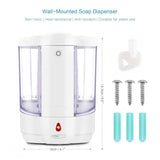 TD® 800ml Distributeur automatique mural savon liquide rechargeable nettoyage accessoire salle de bain encastrable capteur intellige