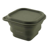 TD® Bol pliable de camping randonnée portable vaisselle pique-nique pique-nique terrain de camping avec silicone souple vert accesso
