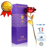 TD® 24K Gold Foil Rose Gold Rose Gold Foil Rose Gift Box Saint Valentin Cadeau de Noël