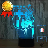 TD® Lampe optique poser décoratif tactile 7 couleurs illusion optique - modèle Messi - faible consommation câble USB 3 piles AAA