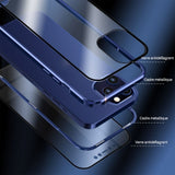 TD® Étui de téléphone portable pour iPhone13pro max couvercle de protection anti-poussière magnétique en verre trempé double face