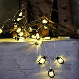 TD® Mini lanterne décorative 20 pièces batterie 2700 mAh extérieur décoration noël événements apparence luminaire de fête lanterne