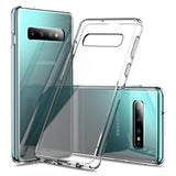 TD® Coque pour téléphone portable Samsung Galaxy S10+ coque transparente en TPU+PC anti-chute et anti-collision pour téléphone porta