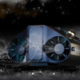 TD® Remplacement intelligent de la batterie régulation de la vitesse en continu camping en plein air ventilateur suspendu à la taill