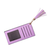 TD® Pochette Femme Portefeuille Porte-monnaie Sac Main Violet Pâle Sacoche Compagnon Compact / Pratique / Billets / Pièces