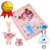 Bébé Pince à Cheveux Set 10 Pièces Mignon nœuds Barrettes Corde de cheveux Ensemble d'accessoires Cheveux Cadeau d'Anniversai