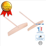 TD® RATEAU A CREPE PLAT SPATULE HETRE 18 x 25 CM USTENSILE CUISINE