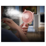 TD® Petit ventilateur USB ventilateur de poche de bureau /Dessin animé Rose/ Multifonction / Refroidisseur / Traitement de l'air