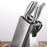 TD® Étagère à couteaux en acier inoxydable Insert de couteau de cuisine Étagère à couteaux de cuisine Porte-couteau épaissi créatif